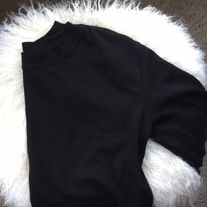 Zara crew neck black sweater